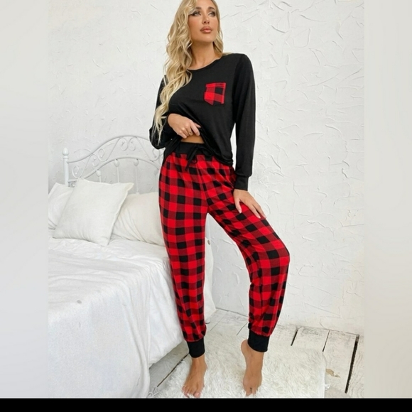 Red & Black Buffalo Plaid Sleepwear - Picture 4 of 5
